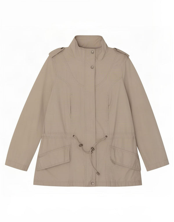 Женская куртка Zara UK 12 Medium Beige в стиле милитари