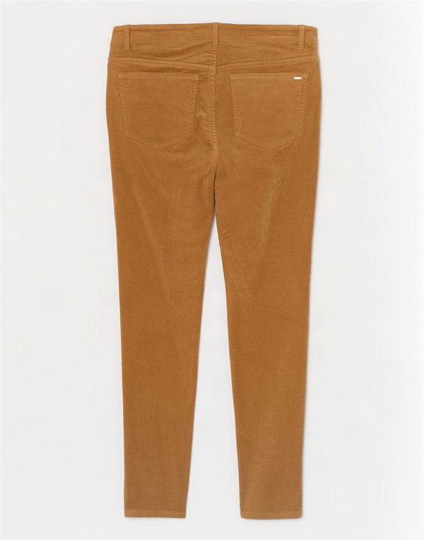Женские вельветовые брюки скинни Massimo Dutti EU 42, большие W32 L30, бежевые