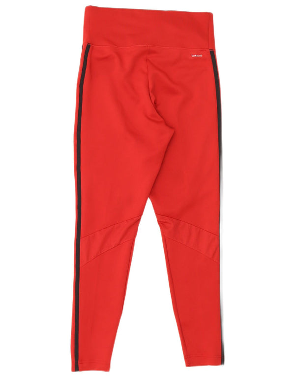 Женские леггинсы Adidas Climalite UK 12/14, средний бордовый полиэстер