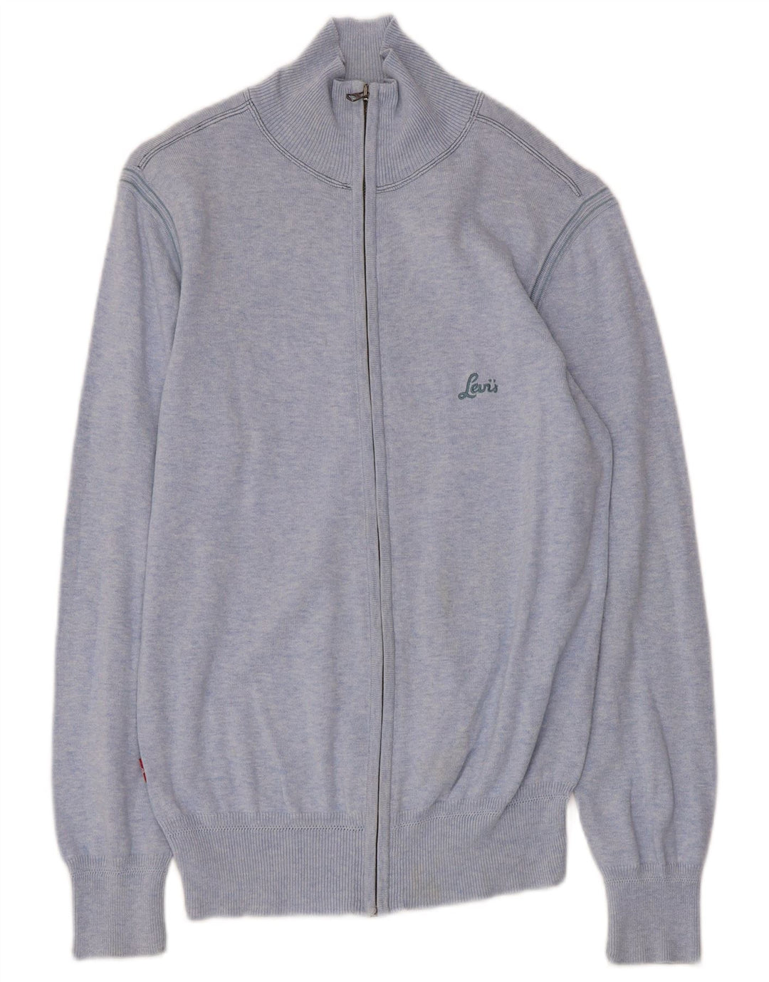 Женский свитер-кардиган LEVI'S UK 10, маленький синий, хлопок