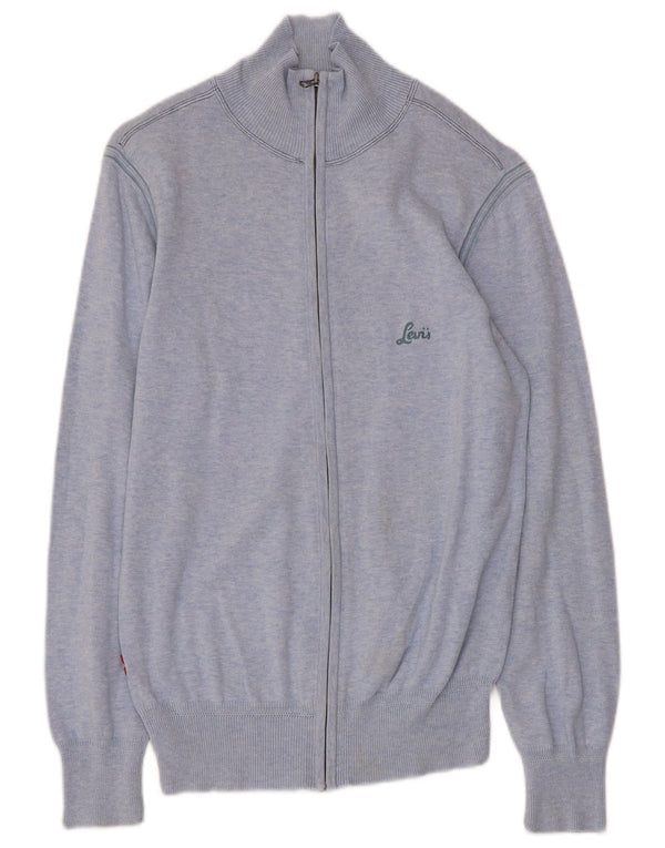 Женский свитер-кардиган LEVI'S UK 10, маленький синий, хлопок