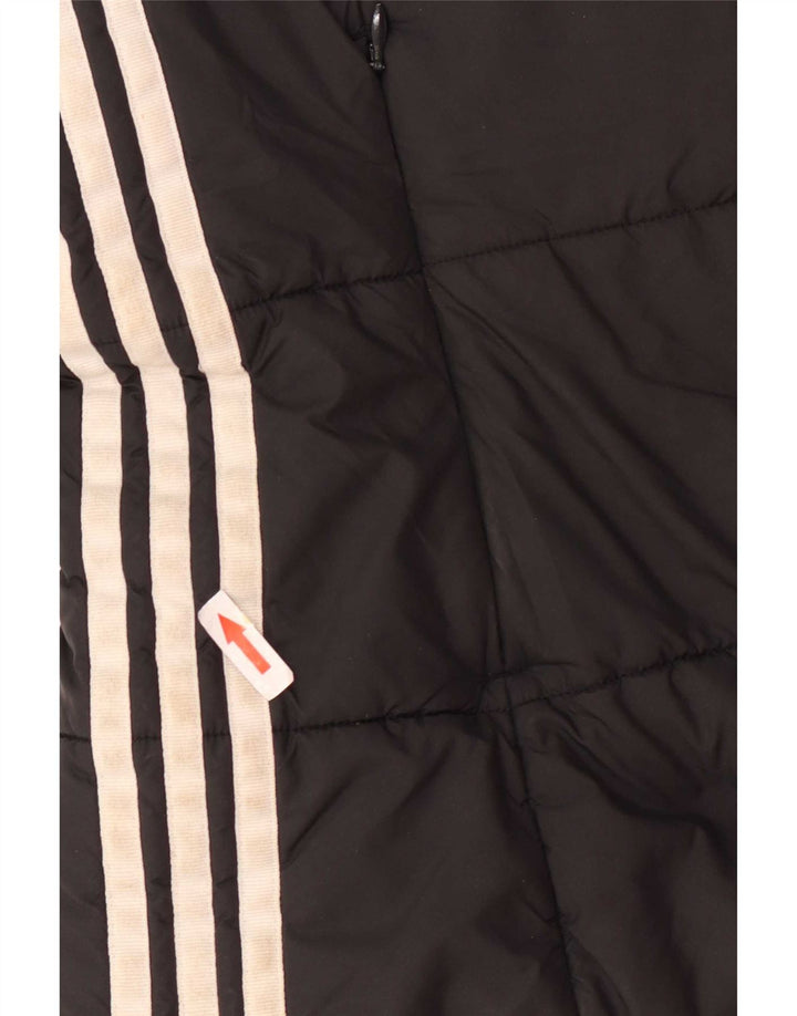 Женская утепленная куртка Adidas с капюшоном UK 14, средний черный