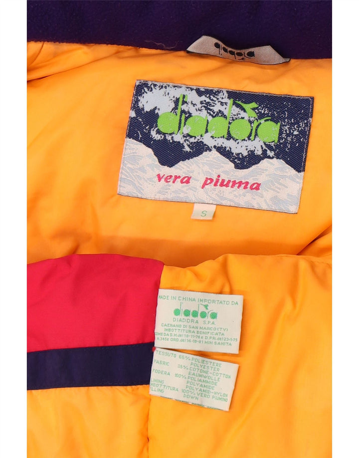 Мужская утепленная куртка свободного покроя Diadora UK 36, маленький красный полиэстер с цветными блоками