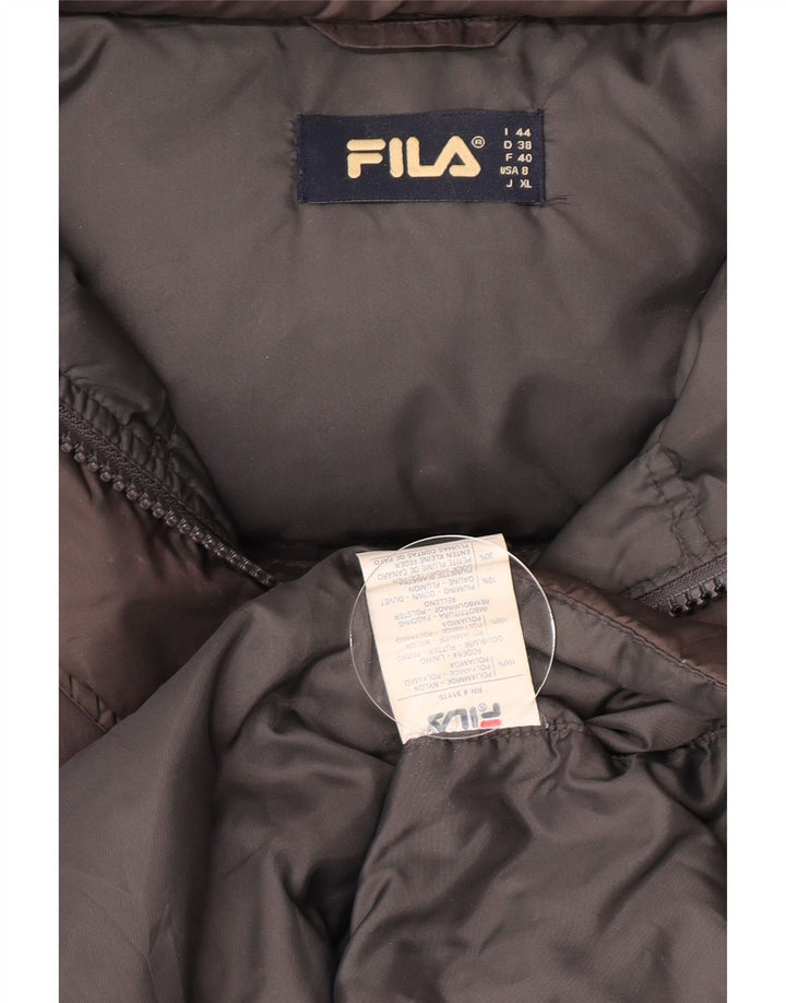 Fila Женское Пуховое пальто с капюшоном IT 44 Средний Серый Нейлон
