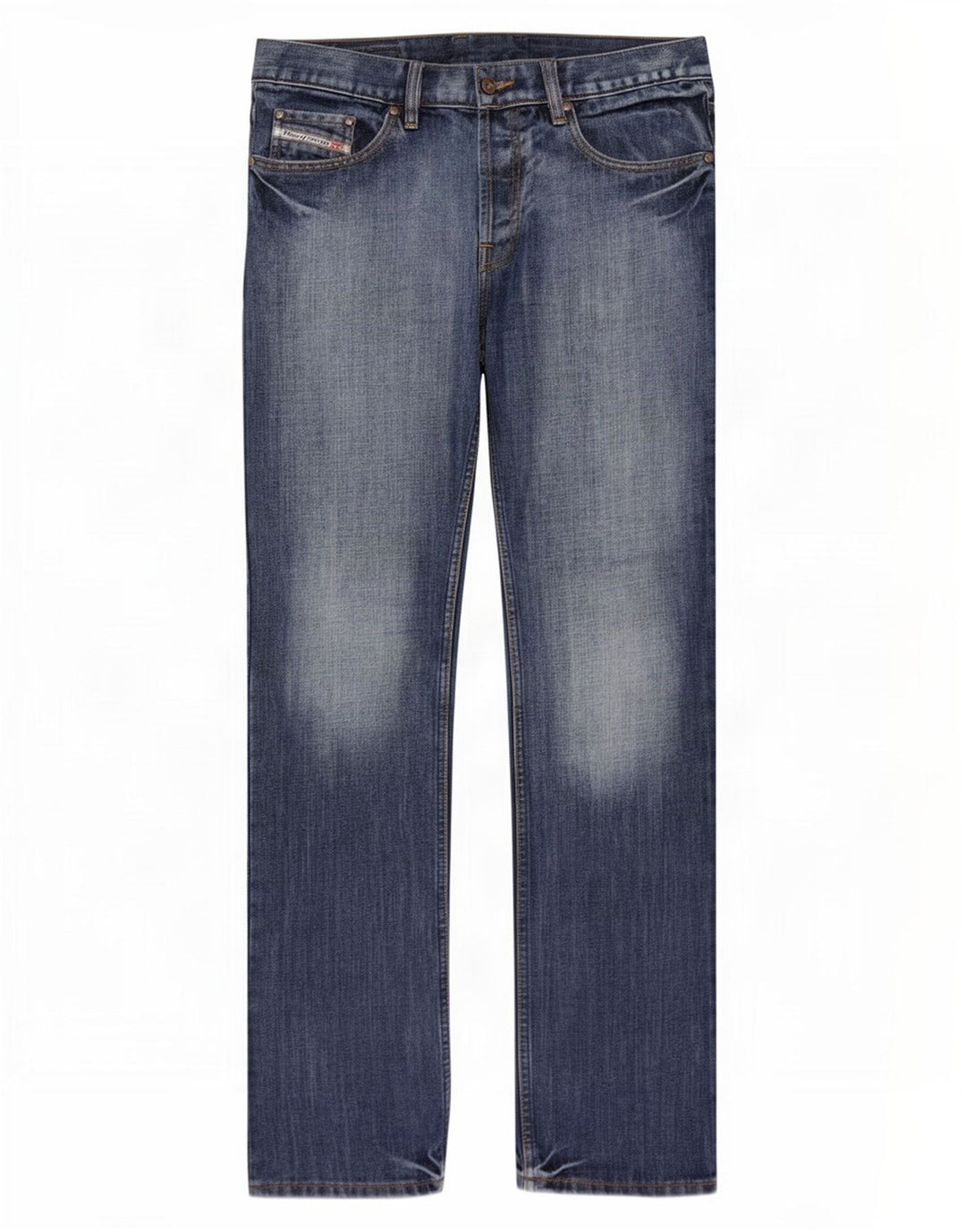 Мужские прямые джинсы Diesel W34 L34 синие, хлопок