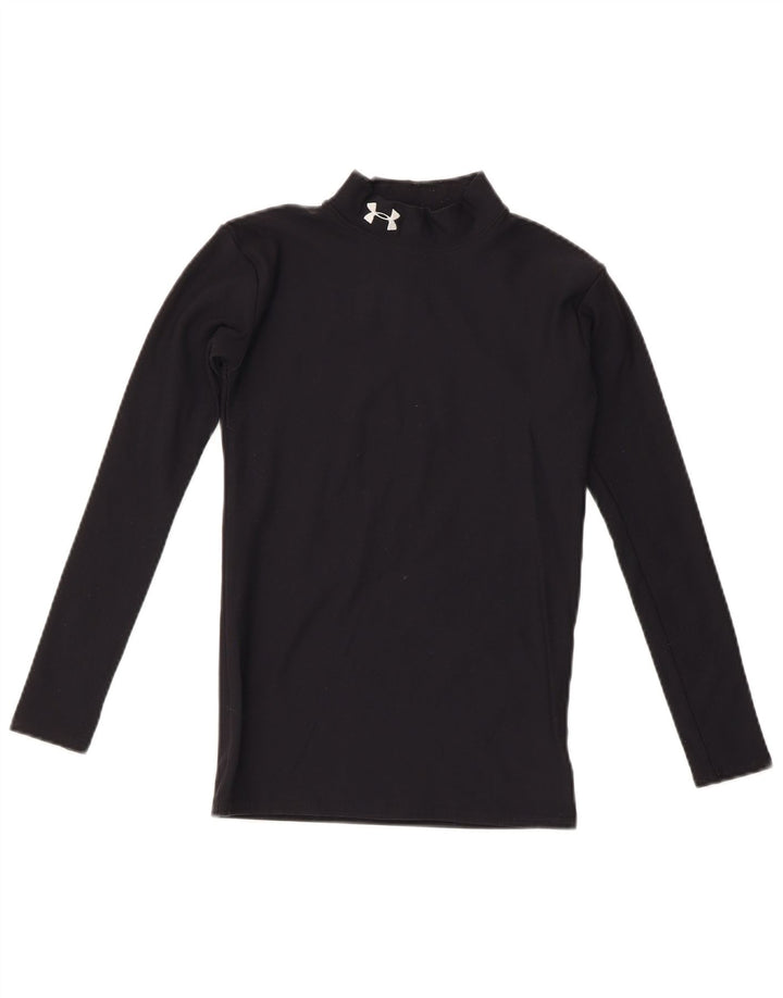 Топ Under Armour для мальчиков с длинными рукавами, 11–12 лет, большой черный нейлон