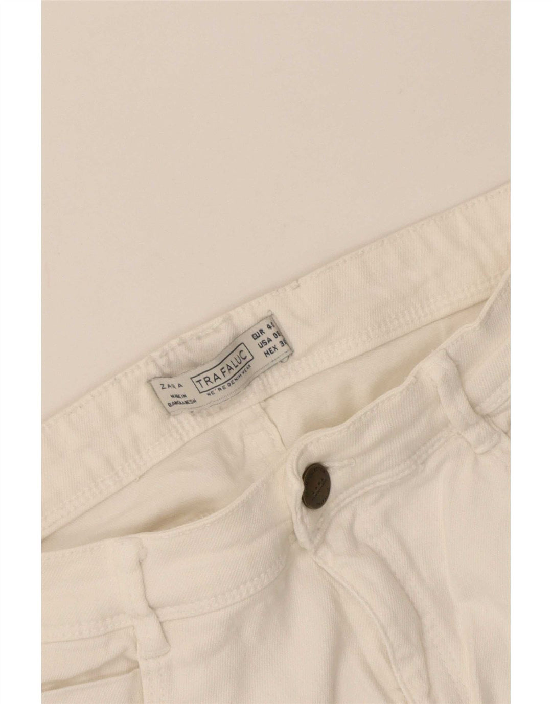 Женские джинсы Zara Trafaluc Slim EU 40 Medium W30 L30 белые