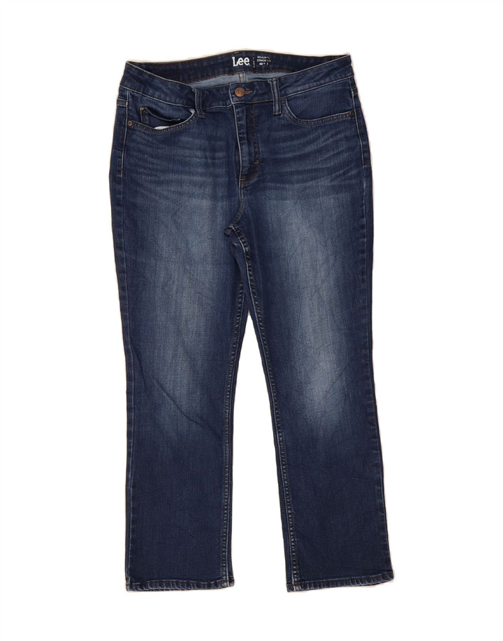 LEE Womens Mid Rise Straight Regular Cropped Jeans W32 L25 Blue Vintage Lee and Second-Hand Lee from Messina Hembry 