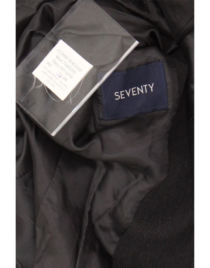 Женский пиджак SEVENTY IT 44, средний черный, новая шерсть