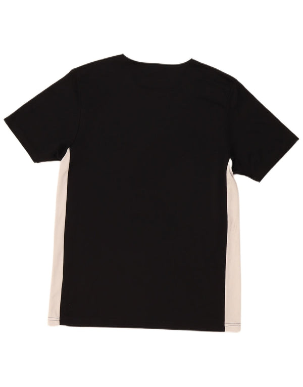 Мужская футболка Adidas Climalite Top Medium Black с цветными блоками из полиэстера