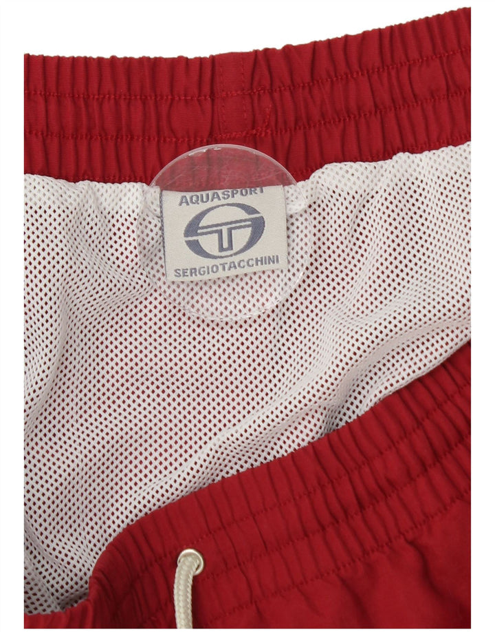 Мужские шорты для плавания Sergio Tacchini 2XL, красный полиамид с цветными блоками