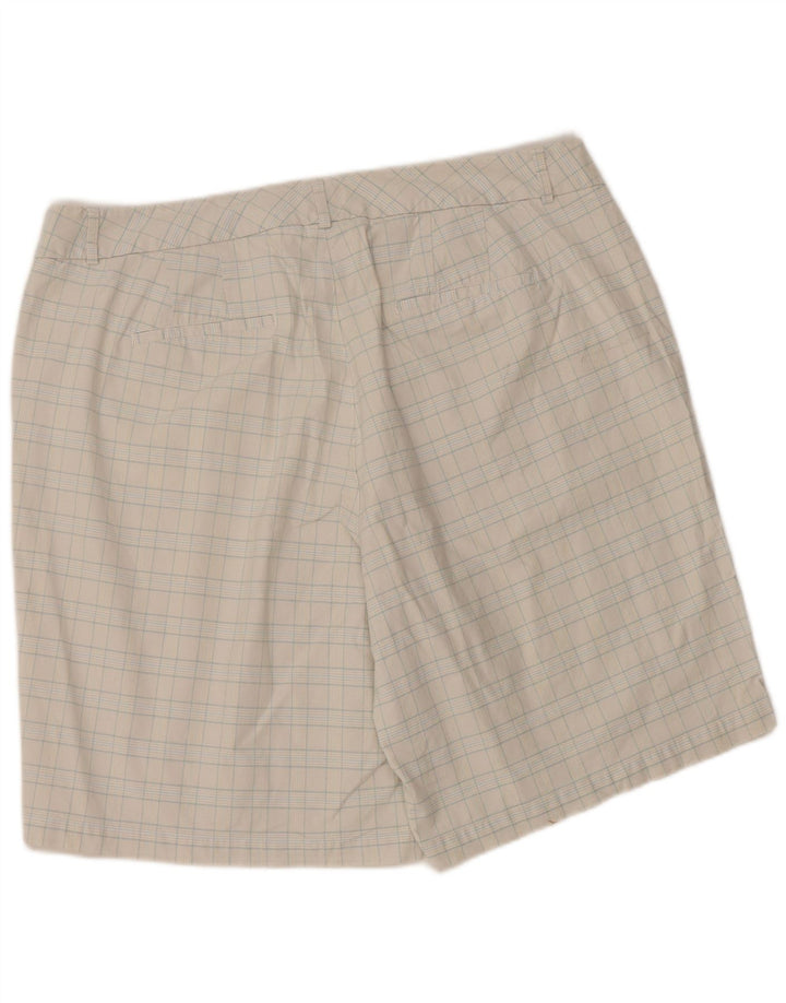 Женские шорты-бермуды Dockers W38 XL Off White в клетку