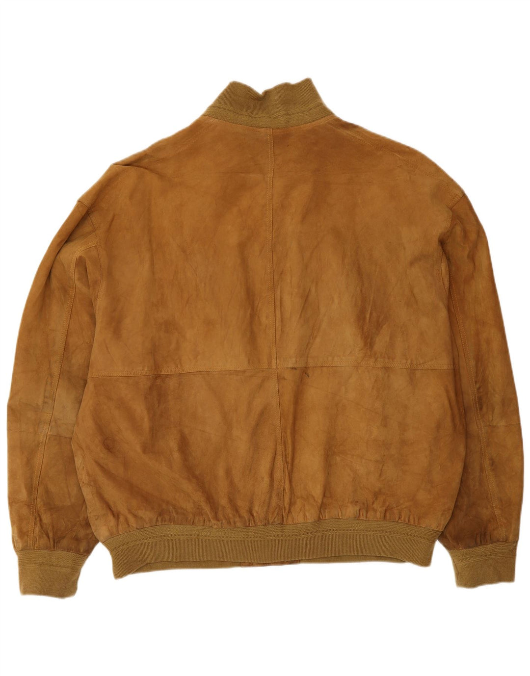 Мужская замшевая куртка Conbipel, размер 58, 2XL, бежевая кожа