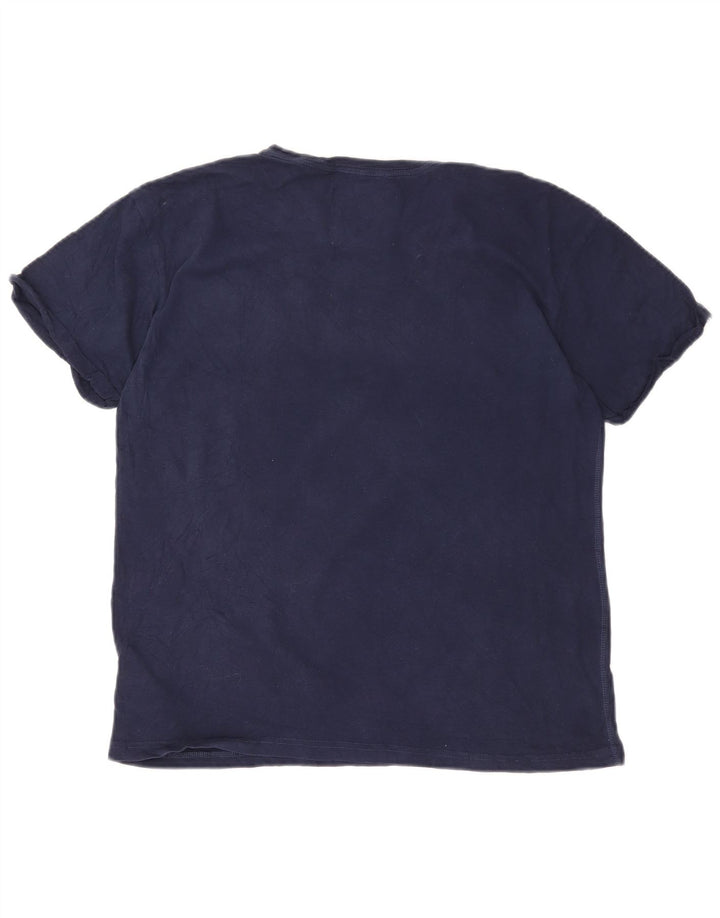 Женская футболка с рисунком Superdry Top UK 12, средний темно-синий хлопок