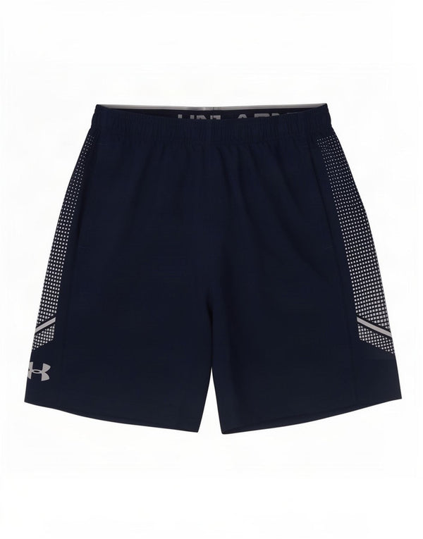Мужские спортивные шорты свободного покроя Under Armour Heat Gear, маленькие, темно-синие