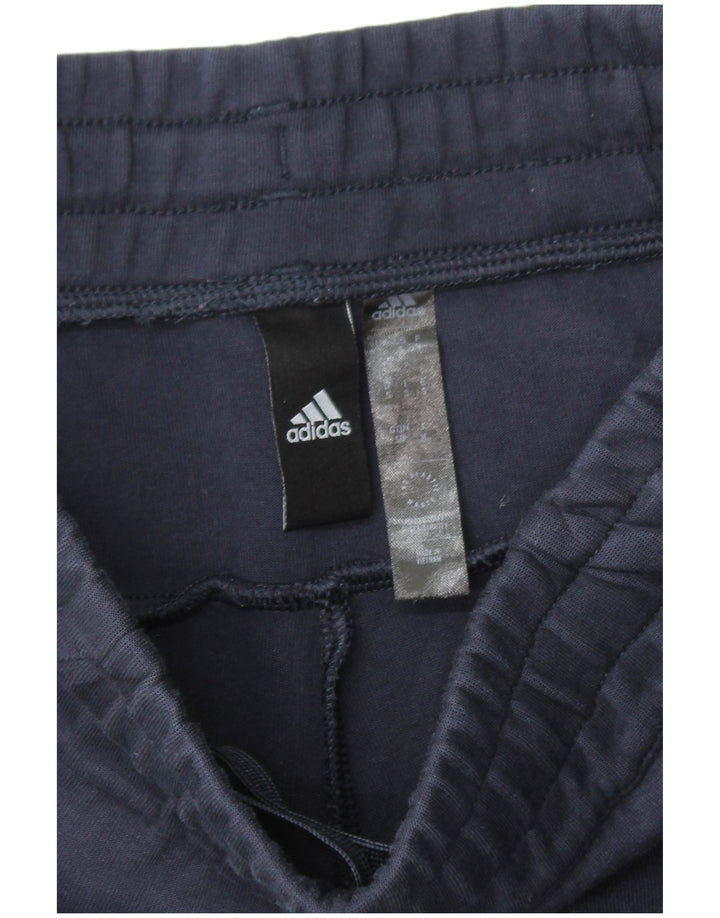 Мужские спортивные брюки Adidas, маленькие, темно-синие, с цветными блоками