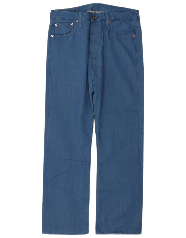 Мужские прямые джинсы Levi's 501 W34 L30 синие, хлопок