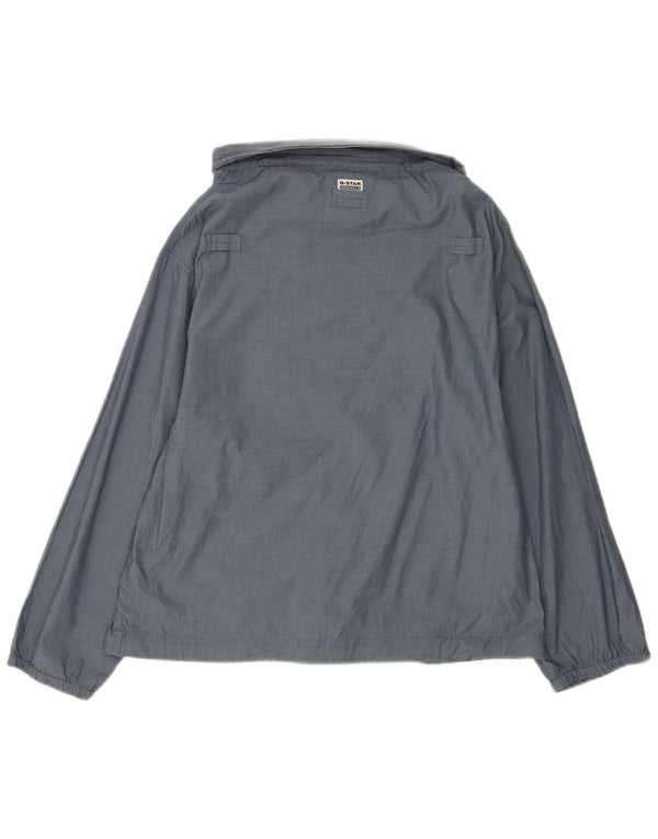 Женская блузка-рубашка оверсайз с длинным рукавом G-Star UK 10, маленькая, темно-синяя