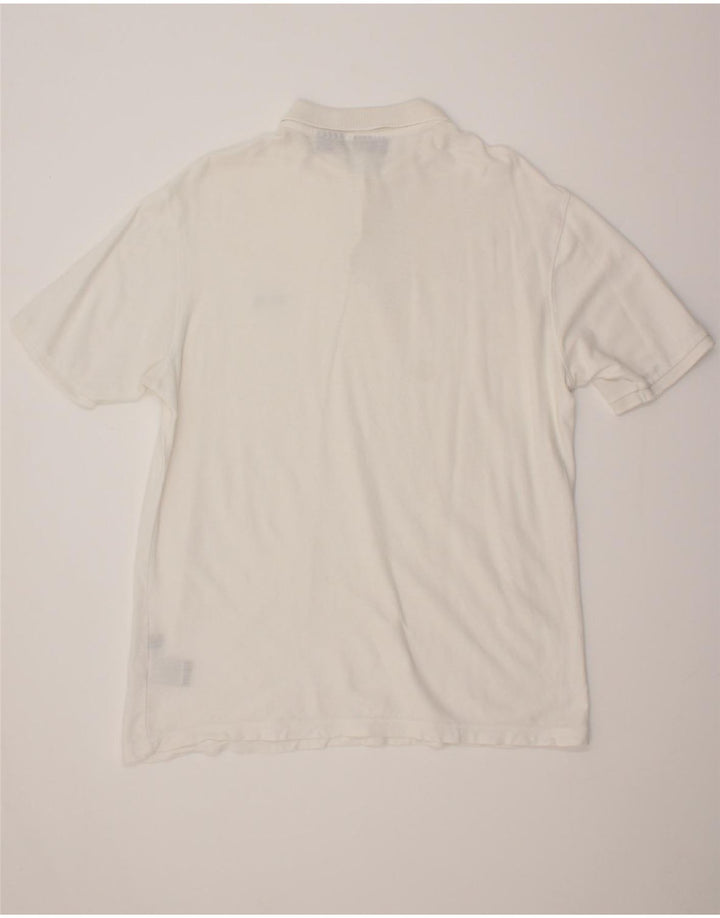 FILA Mens Polo Shirt Large White Vintage Fila and Second-Hand Fila from Messina Hembry 