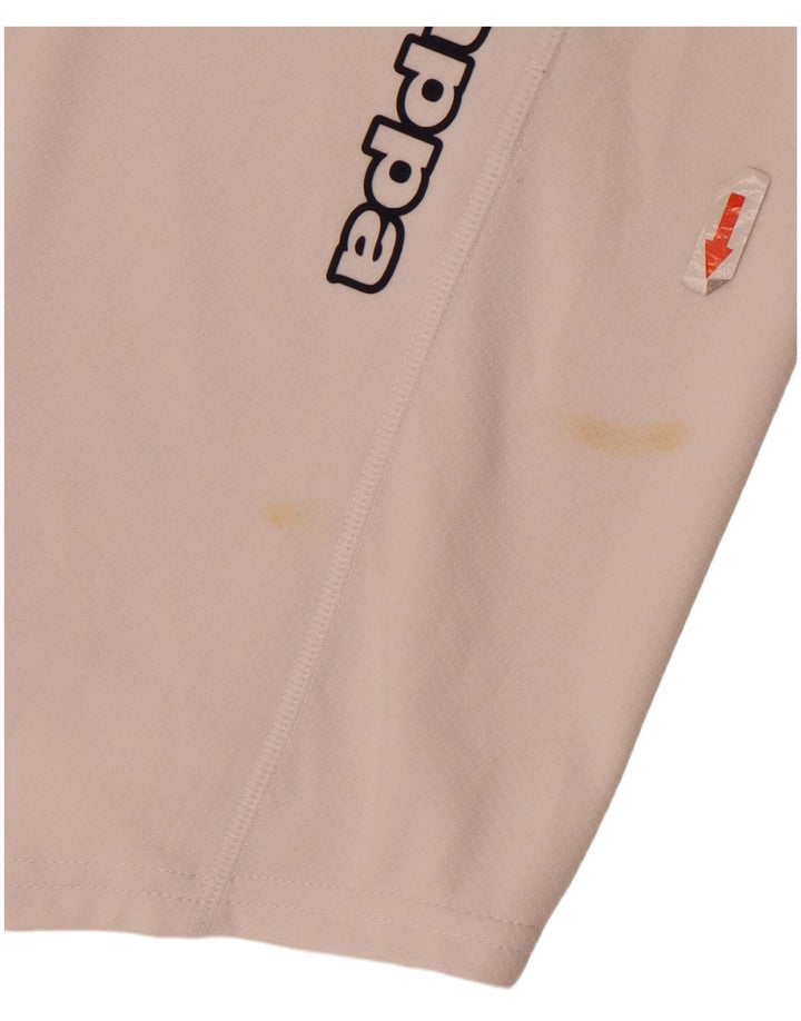 Мужская рубашка-поло с рисунком Kappa, большая белая