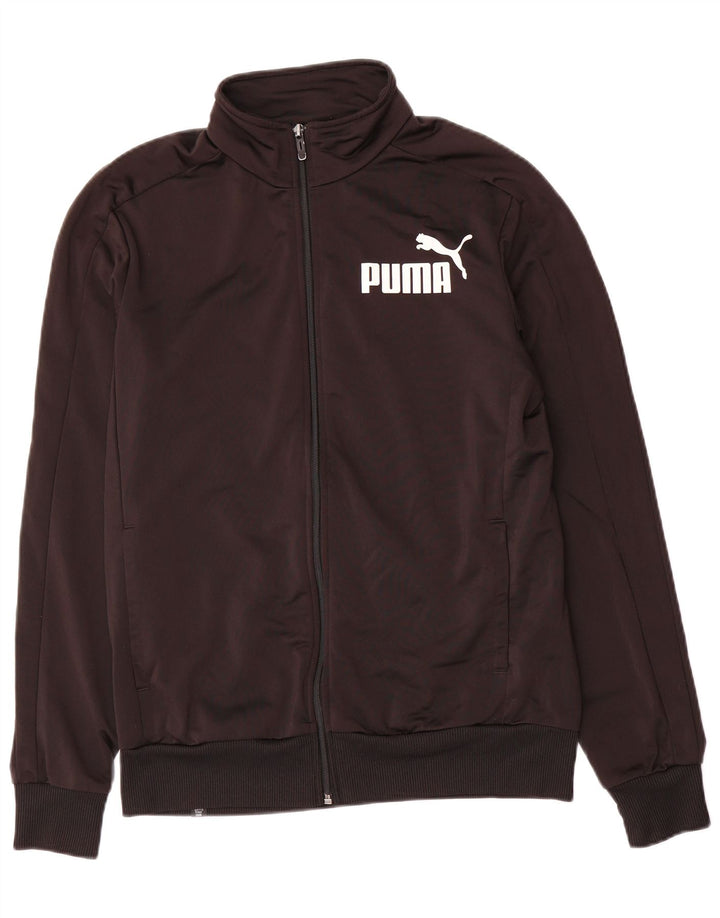 Мужской спортивный костюм с графическим рисунком Puma, средний черный