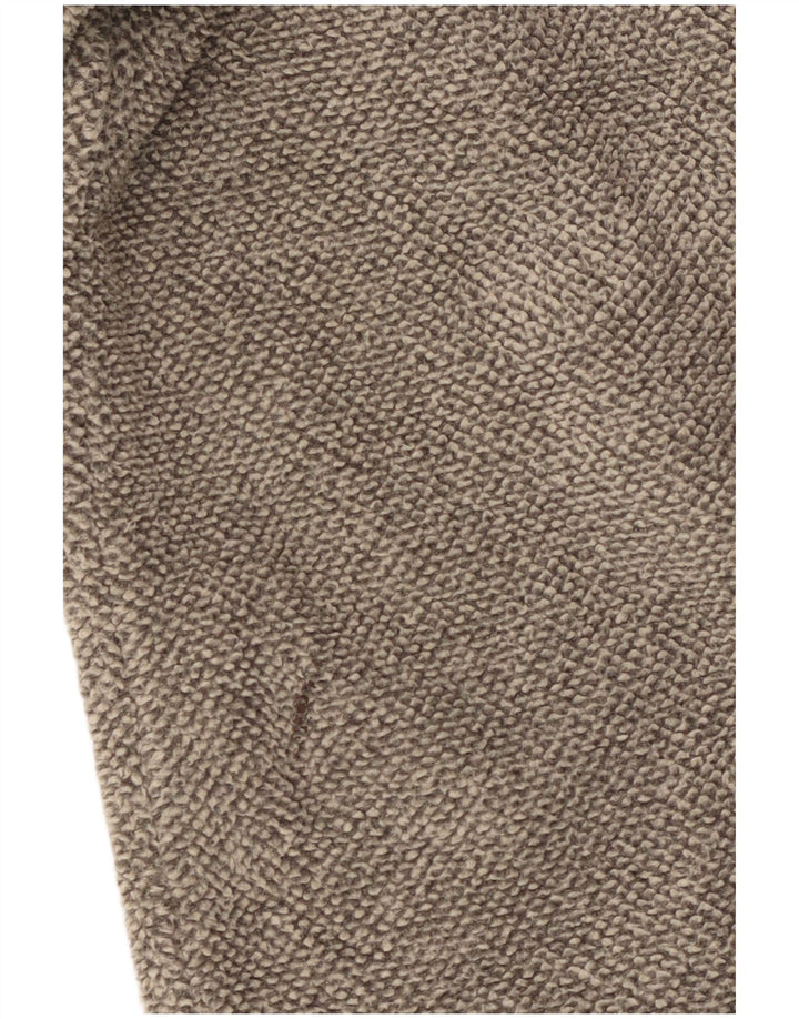 Мужской свитер с воротником на молнии Marks & Spencer, большой серый полиэстер