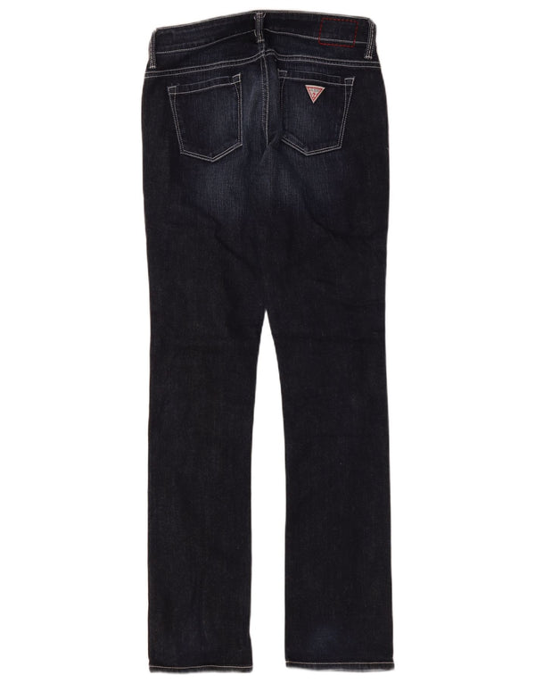 Guess Женские прямые джинсы Starlet W28 L32 Темно-синие хлопковые