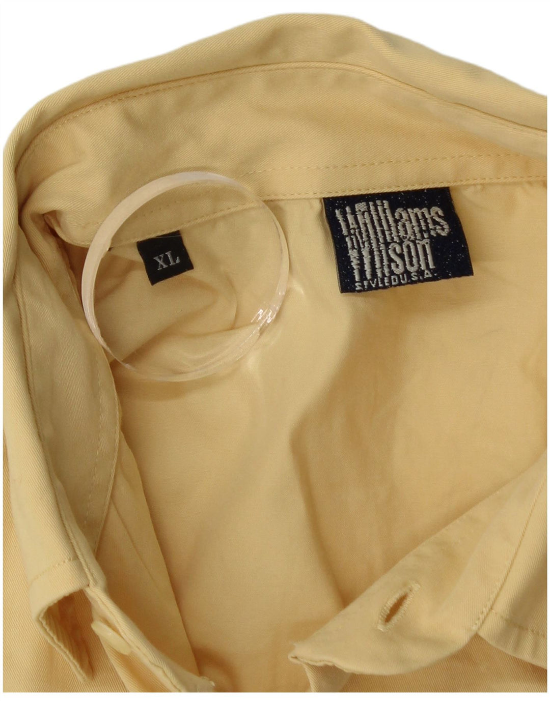 Мужская рубашка с рисунком Williams Wilson XL, желтый хлопок