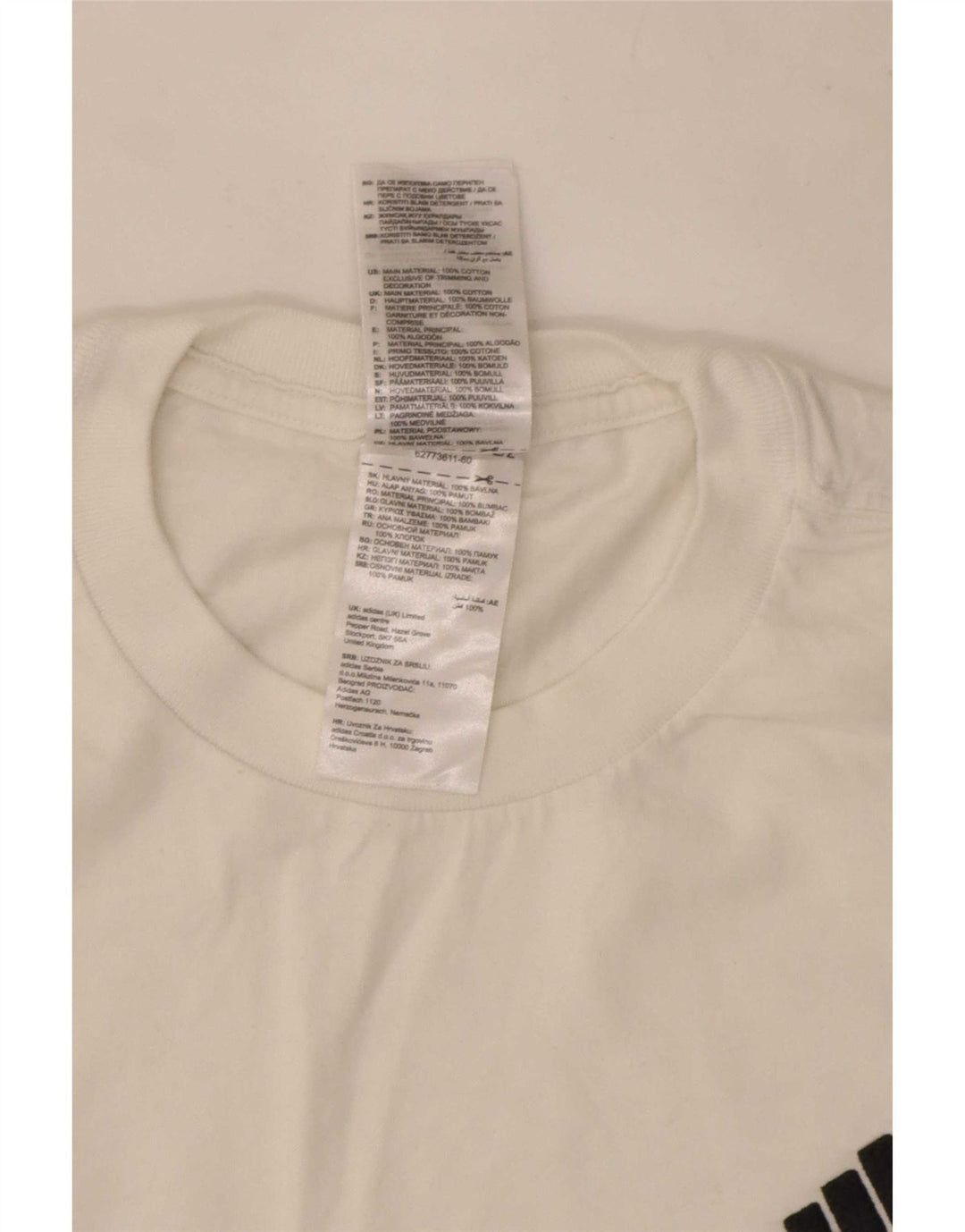 Мужская футболка Adidas Top Medium White Cotton