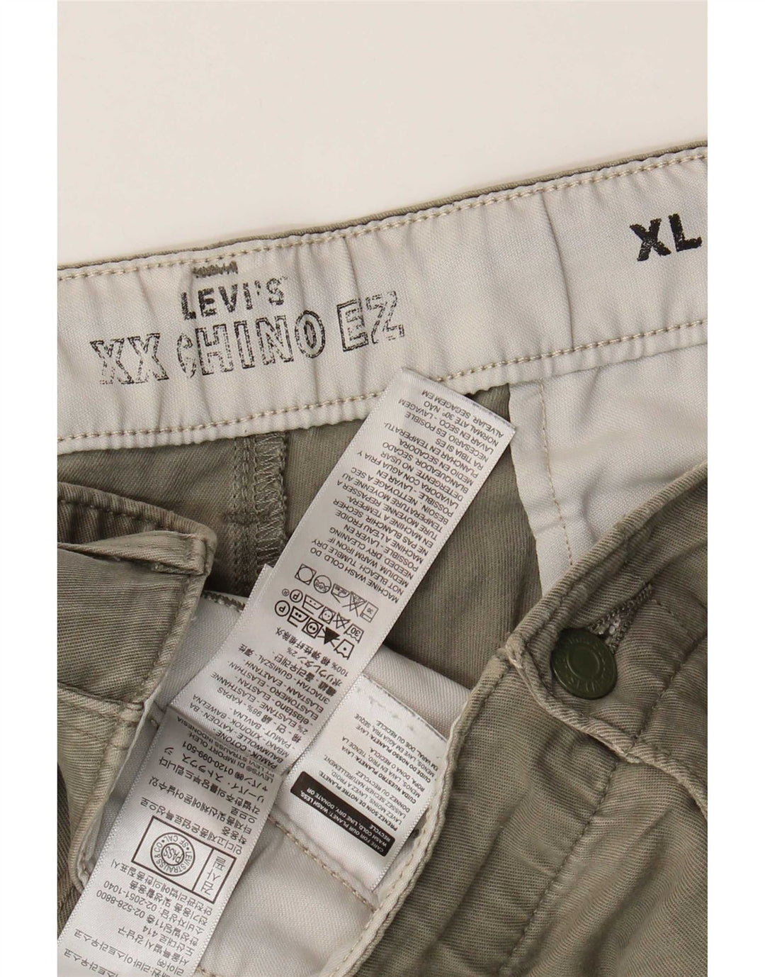 Мужские шорты чинос Levi's XL W40, хлопок цвета хаки