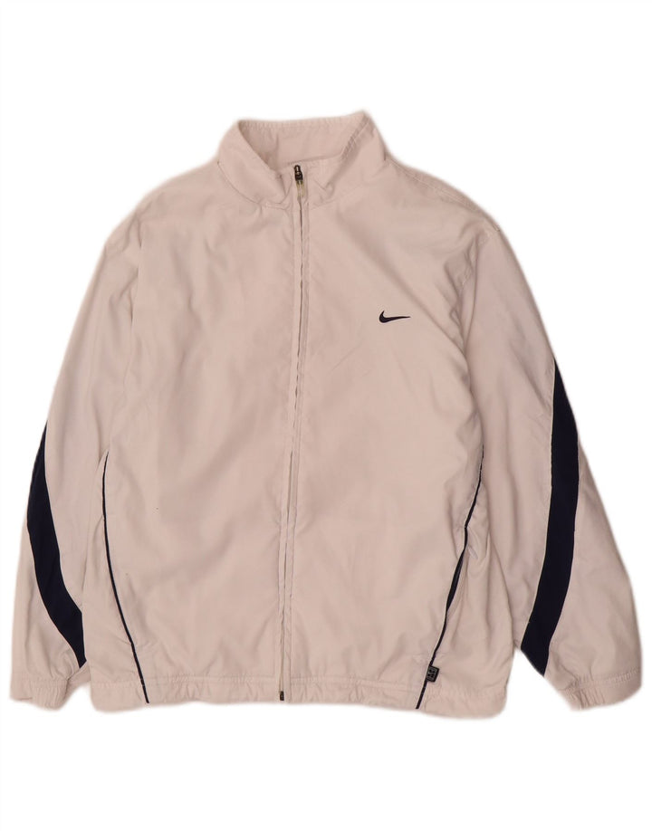 Спортивный костюм Nike для мальчиков, верхняя куртка 10–11 лет, средний белый нейлон с цветными блоками