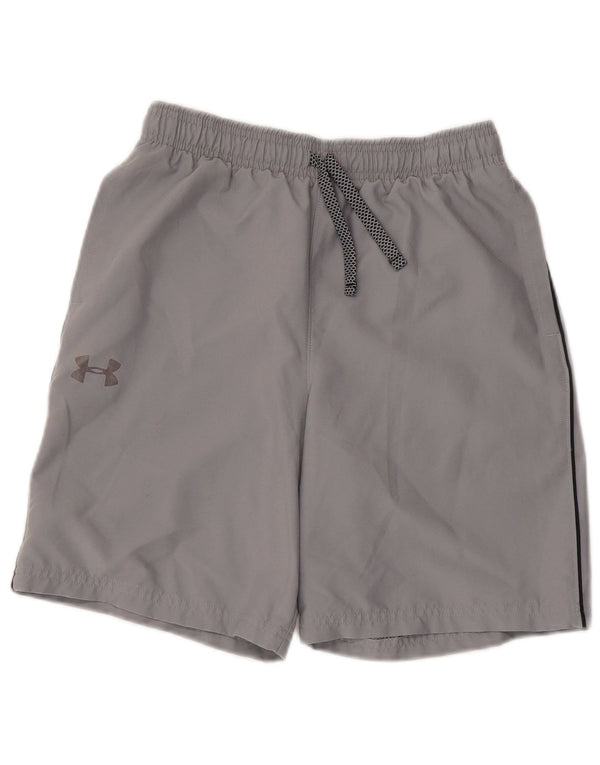 Спортивные шорты с рисунком Heat Gear для мальчиков Under Armour, 11–12 лет, большие серые