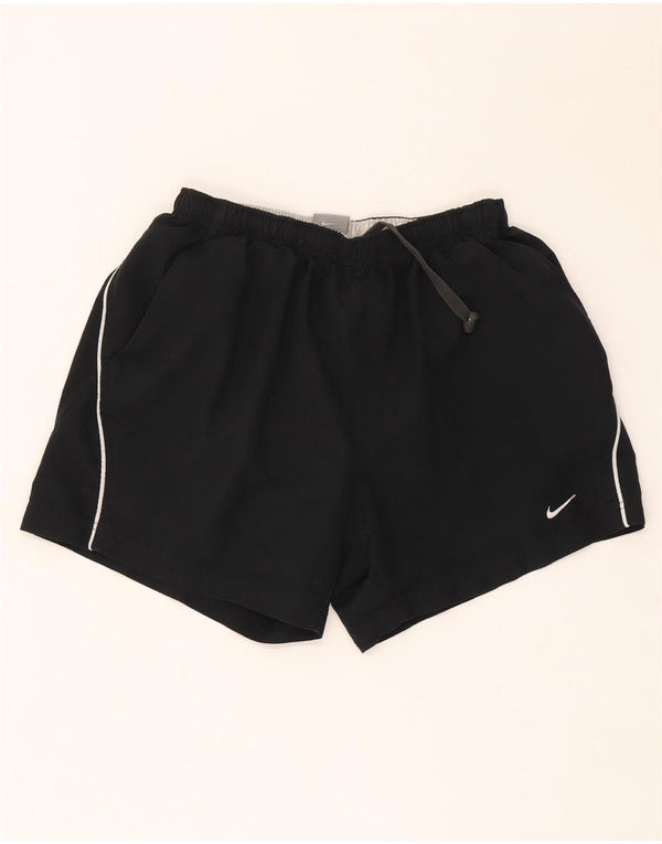 Женские спортивные шорты Nike UK 12, средний черный полиэстер