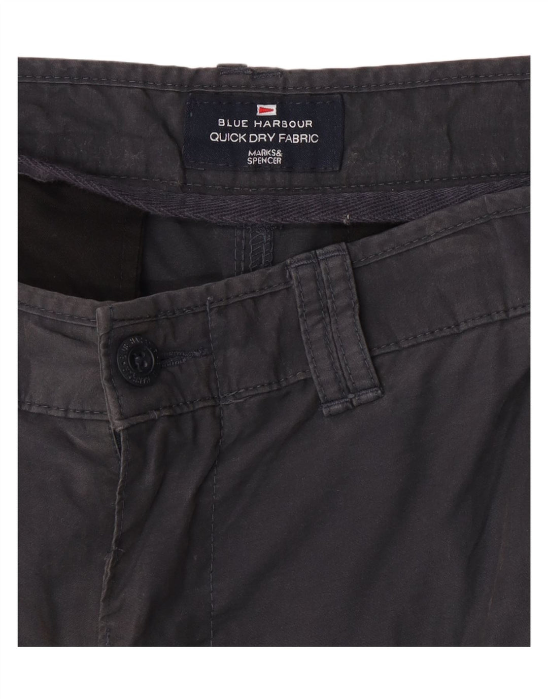 Мужские шорты-бермуды Marks & Spencer Blue Harbour W34, большие, серые