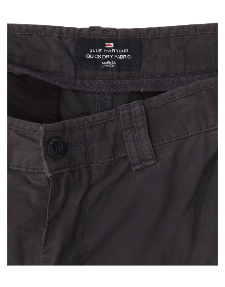 Мужские шорты-бермуды Marks & Spencer Blue Harbour W34, большие, серые