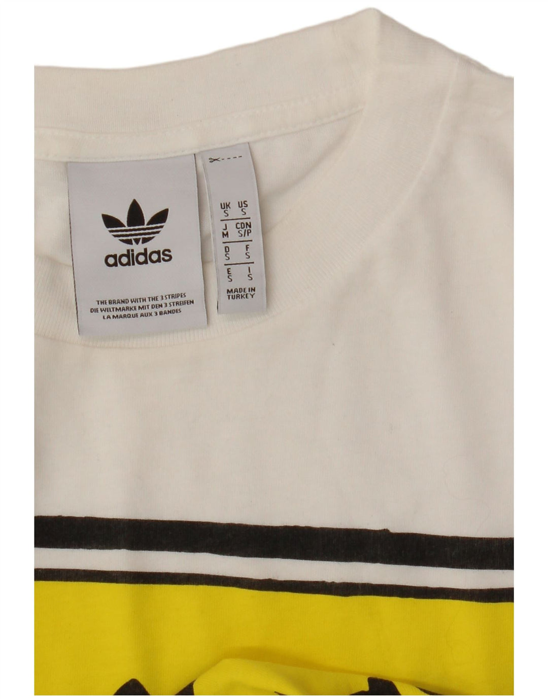 Мужская футболка с рисунком Adidas, маленькая белая
