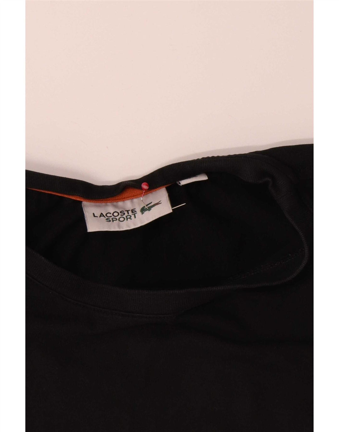 Lacoste Мужская футболка с рисунком, размер 3, маленькая, черная, хлопок