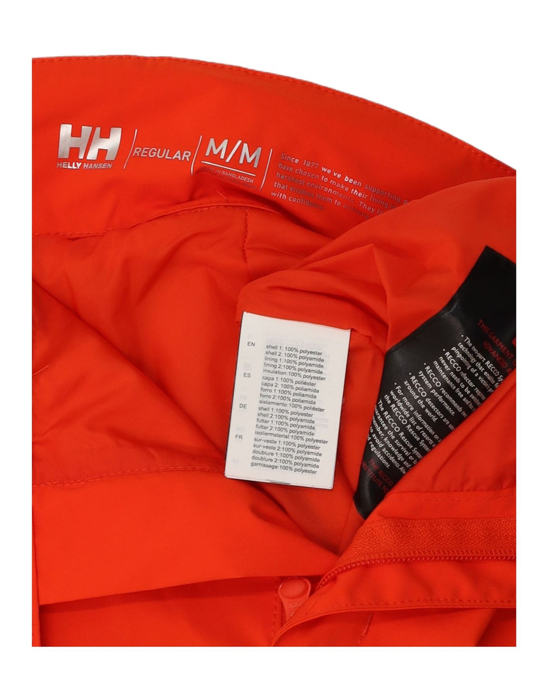 Мужские лыжные брюки Helly Hansen из полиэстера среднего красного цвета