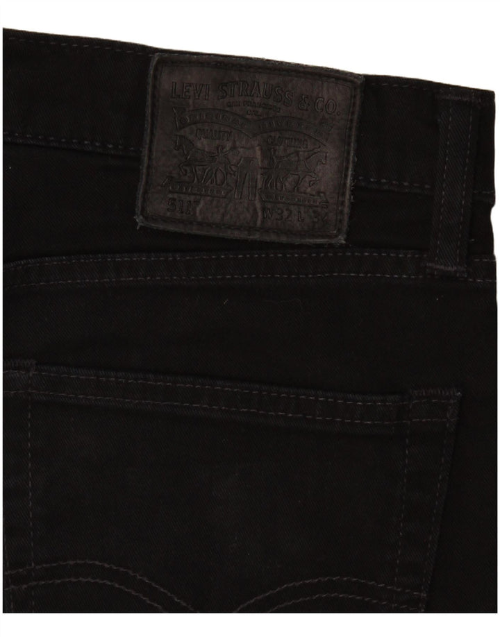 Мужские джинсы Levi's Slim 511 W32 L30, черный хлопок