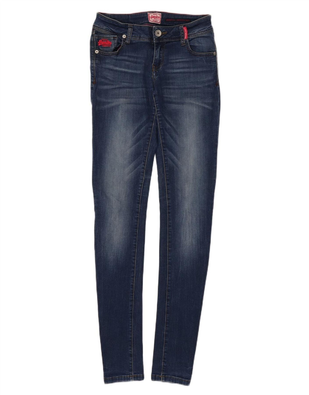 SUPERDRY Женские джинсы Super Skinny Rosefill W30 L35 Синие, хлопок