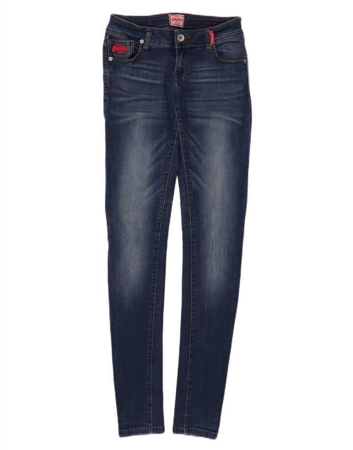 SUPERDRY Женские джинсы Super Skinny Rosefill W30 L35 Синие, хлопок