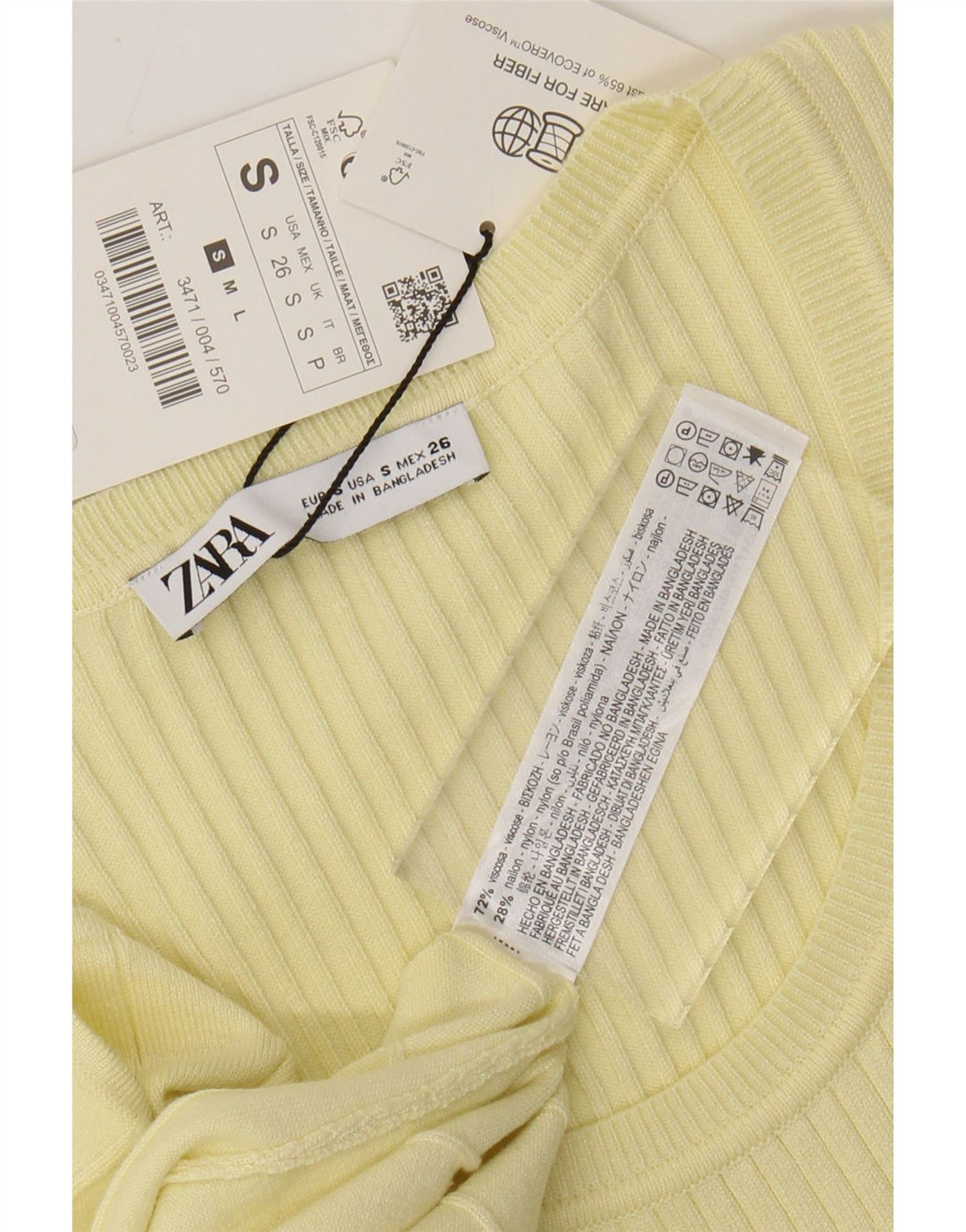 Женское платье-джемпер макси с короткими рукавами ZARA, Великобритания, 8, маленькое желтое, вискоза