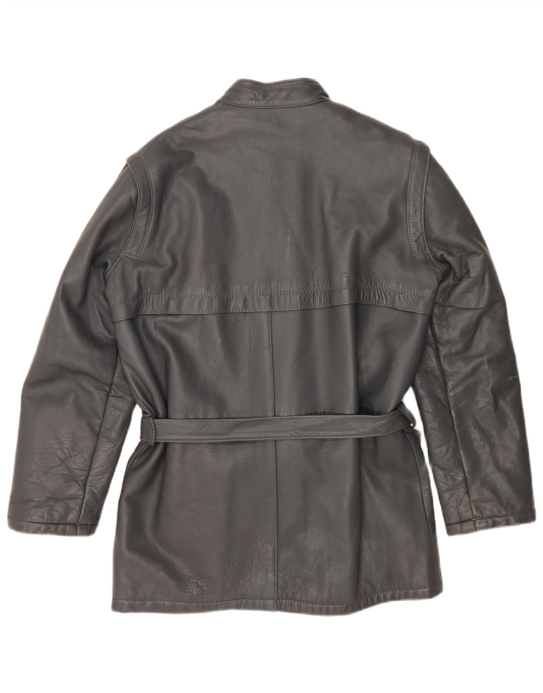 Винтажная мужская кожаная куртка IT 48 Medium Grey Leather
