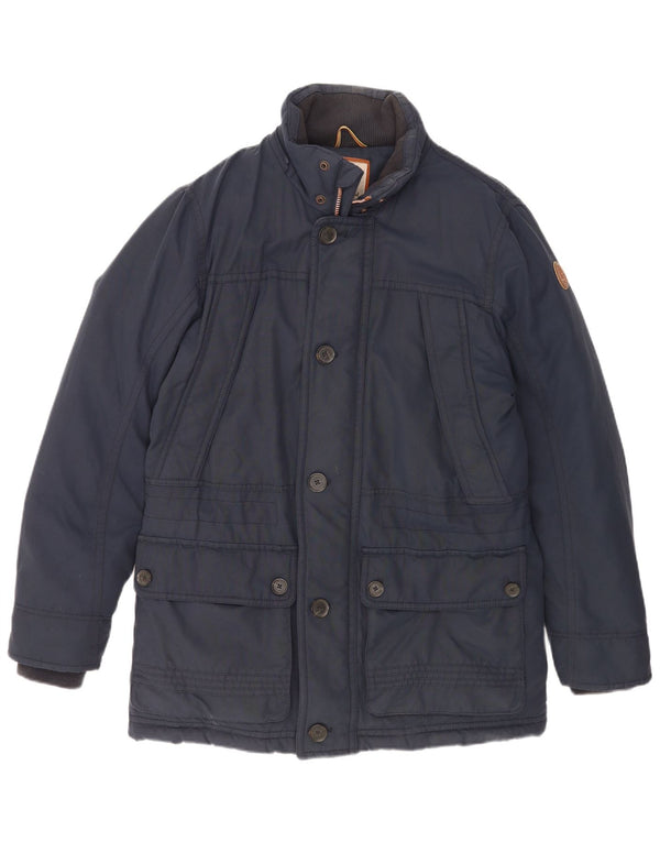 Мужское стеганое пальто Timberland UK 40, темно-синее, хлопковое