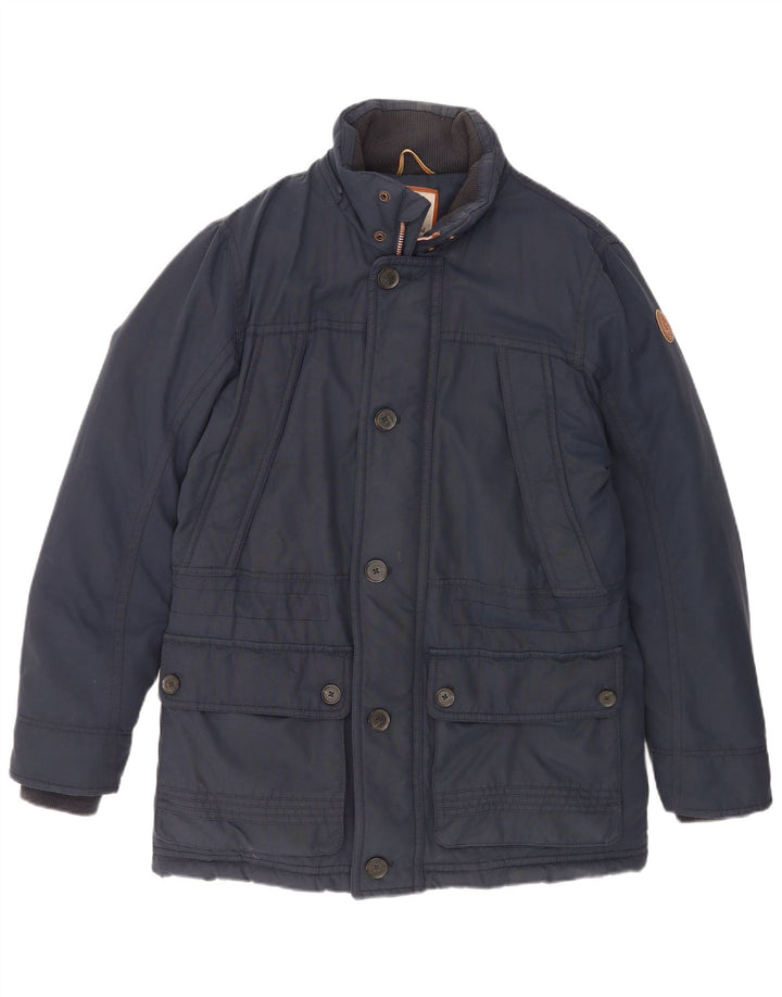 Мужское стеганое пальто Timberland UK 40, темно-синее, хлопковое