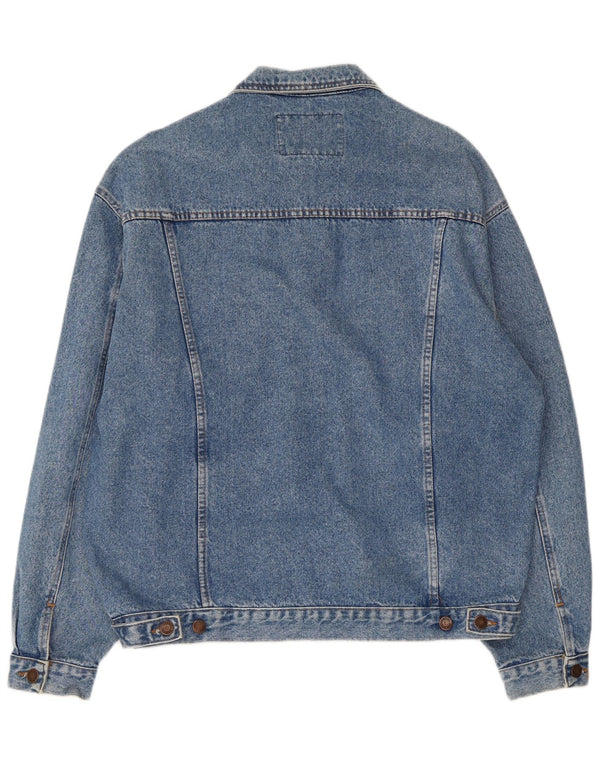 Мужская джинсовая куртка Casucci UK 40, большая синяя, хлопок