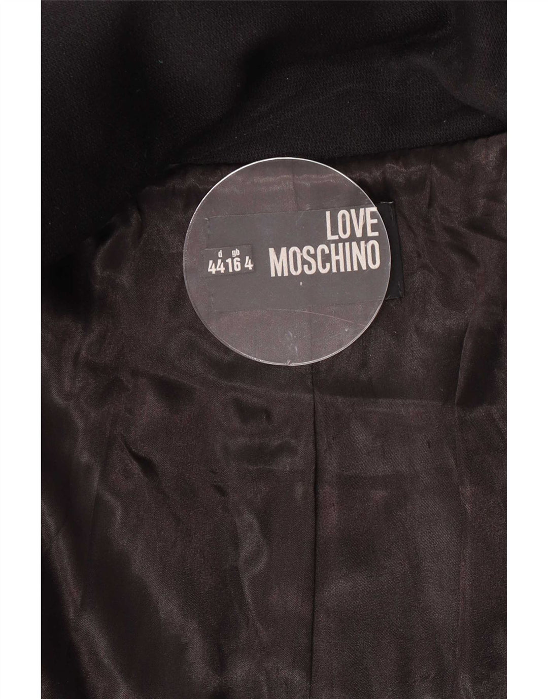 Женское пальто Moschino UK 16, большое черное