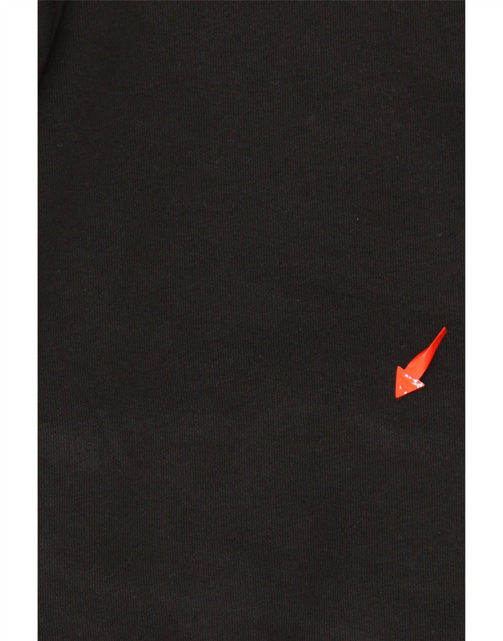 Женский джемпер с капюшоном PUMA UK 16, большой черный, хлопок с цветными блоками