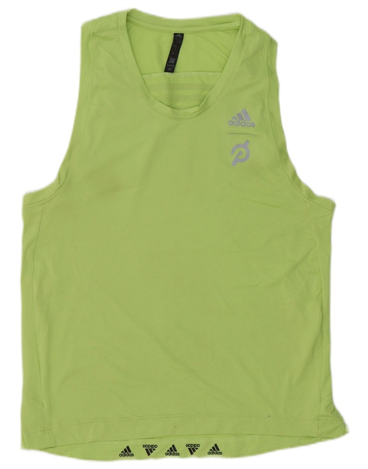 Мужской жилет с рисунком Adidas Aeroready, средний зеленый