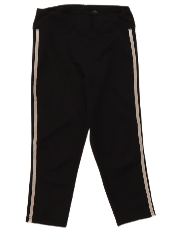Женские леггинсы-капри Adidas Aeroready UK 8/10, маленькие черные из полиэстера